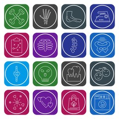 Fototapeta premium 16 Universal Icons Sheet