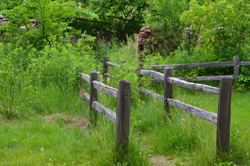 Vintage Fence and wall