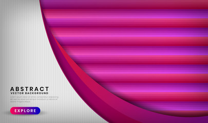 Abstract 3D white background with purple and red gradient. Modern graphic element for use element banner, poster, brochure, flyer, and landing page.