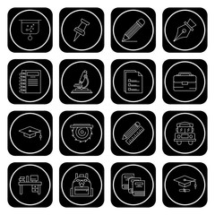Fototapeta premium Universal Icons Sheet