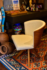 modern chair in living room, inner decoration