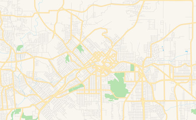 Fototapeta na wymiar Printable street map of Criciuma, Brazil