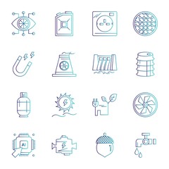 Fototapeta premium Simple Set of Universal Related Color Icons