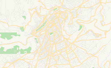 Printable street map of Ambato, Ecuador