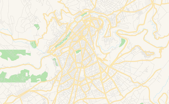 Printable street map of Ambato, Ecuador