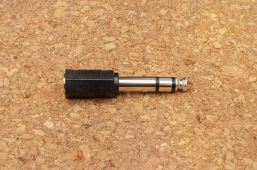 6.35 mm male to 3,5 mm female jack adapter