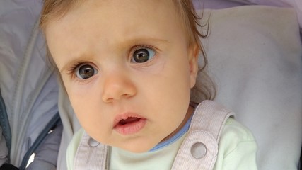 Beautiful little girl posing for the camera