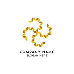 Design Logo Letter with flat concept