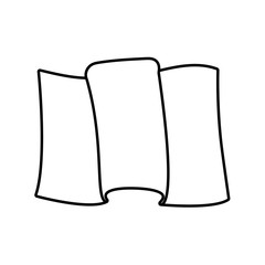 mexican flag in white background