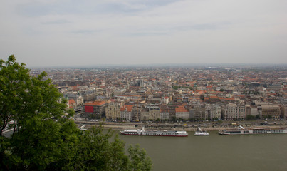 Obraz premium Cityscape in Budapest. View from above. 