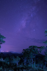 Fototapeta premium Milky Way galaxies, glittering stars, night sky