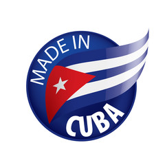Cuba flag, vector illustration on a white background