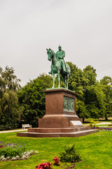 Obraz premium Kaiser-Wilhelm-Denkmal memorial, Kiel, Schleswig-Holstein, Germany, Europe