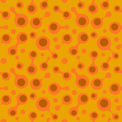 Abstract repeating drops. Vector spotty seamless pattern.