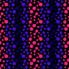 Abstract repeating drops. Vector spotty seamless pattern.