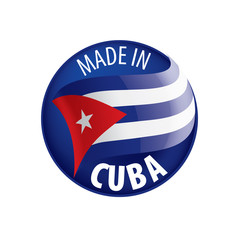 Cuba flag, vector illustration on a white background