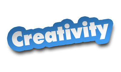 creativity concept 3d illustration isolated