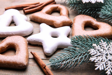 Gingerbread cookies and Christmas decor