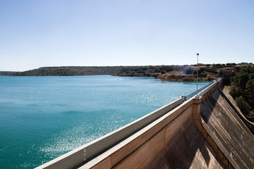 Obraz na płótnie Canvas Peñarroya dam in Ciudad Real, Spain
