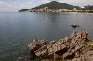 Fototapeta na wymiar The coast of Montenegro. Summer landscape. 