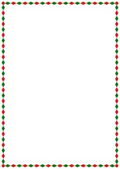 Vector Christmas A4 Page Border