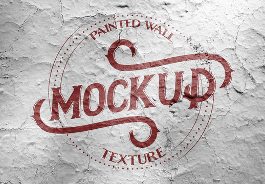 Painted Wall Texture Mockup