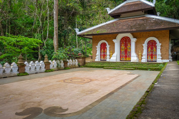 Fototapeta premium Wat Palad temple buildings, Chiang Mai, Thailand