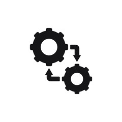 Methodology icon design, strategy symbol isolated on white background. Vector illustration