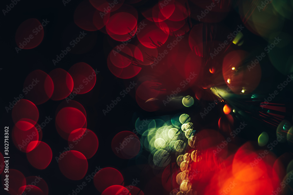 Aufkleber beautiful abstract optical light bokeh on a glow background.