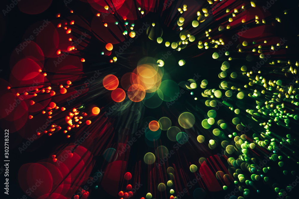 Aufkleber beautiful abstract optical light bokeh on a glow background.