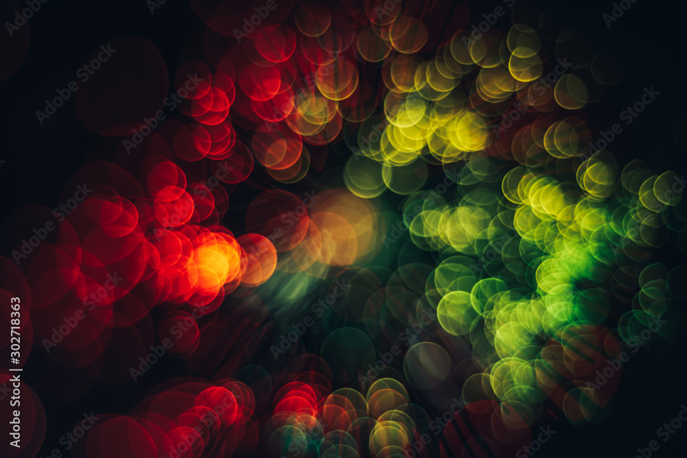 Aufkleber beautiful abstract optical light bokeh on a glow background.