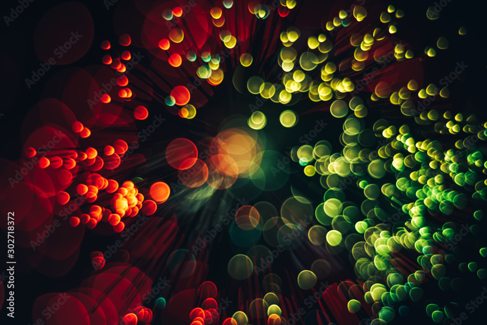 Aufkleber beautiful abstract optical light bokeh on a glow background.