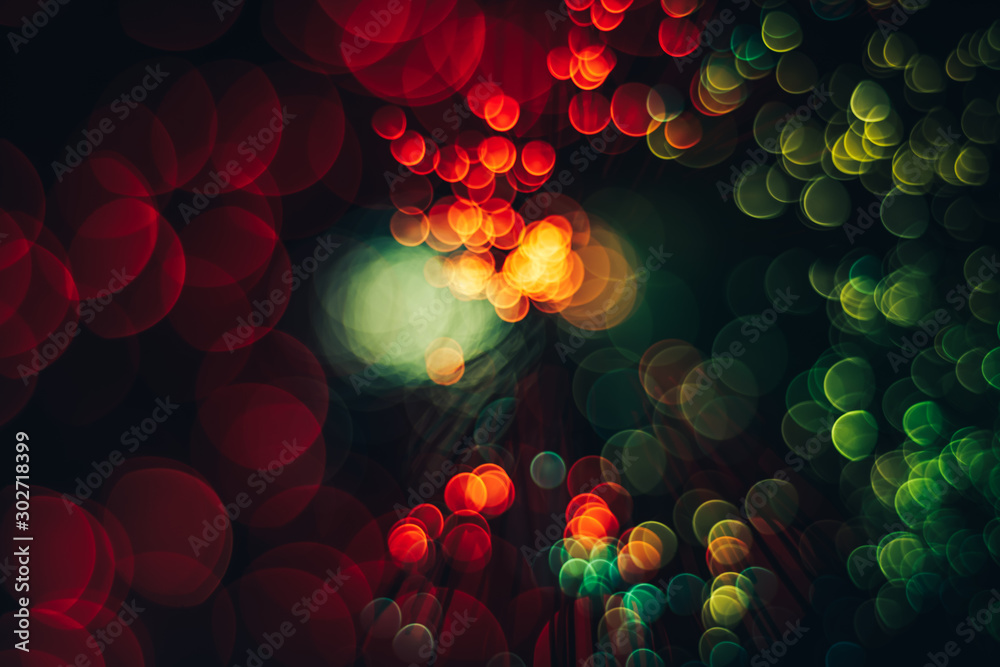 Aufkleber beautiful abstract optical light bokeh on a glow background.