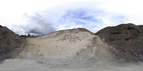 Debris from coal mine HDRI Panorama