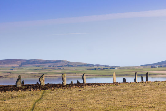 United Kingdom, Scotland, Orkney Islands, Mainland, Ring Of Brodgar, Heart Of Neolithic Orkney