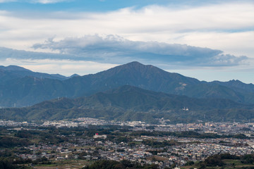 Fototapeta na wymiar 湘南平から見た大山