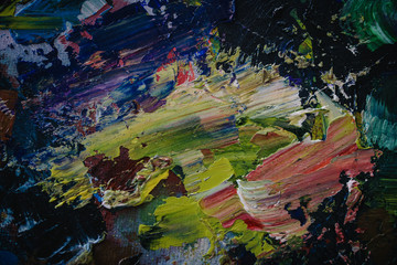 Oil abstraction. Textural background, a palette of colors.