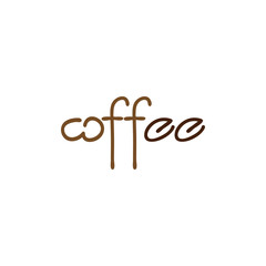 Coffee isolated vector logo. Element for cafe, menu. stamp, print