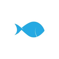 Fish logo template. Creative vector symbol of fishing club or online 