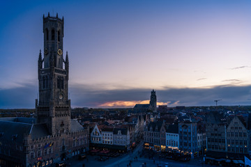 Brugges centre skyline