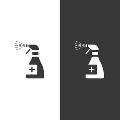 Sanitizer spray icon. Isolated image. Pharmacy and cleaning vector illustration