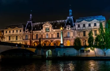 Deurstickers Hotel de ville de Paris la nuit © Pierre vincent