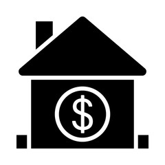 Property Value Vector illustration. Quality design element Glyph Style. Editable stroke.