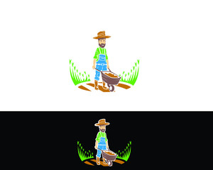 Eco farm logo company template 