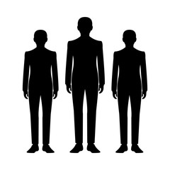 Team Vector illustration. Quality design element Glyph Style. Editable stroke.