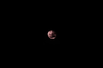 The moon and the clouds are astonishing at night