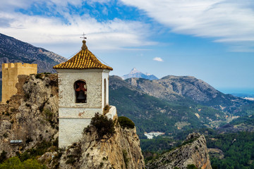 Fototapeta na wymiar The Town of Guadelest in Spain, Province of Alicante