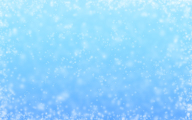 Winter blue background with white snow, simple texture