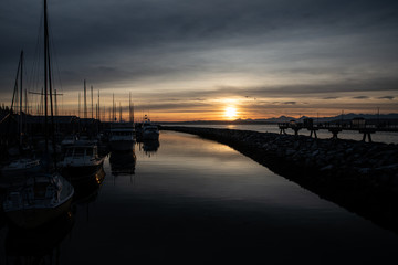 Obraz premium Edmonds Fall Sunset 