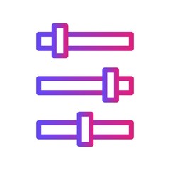 Gradient Bars Icon With White Background